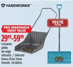 Canadian Tire Yardworks Selected Heavy-Duty Snow Shovels offer