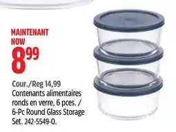 Canadian Tire 6-Pc Round Glass Storage Set offer