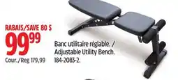 Canadian Tire Adjustable Utility Bench offer