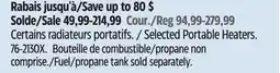 Canadian Tire Remington Selected Portable Heaters offer