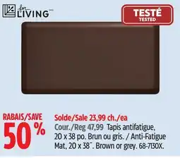 Canadian Tire For Living Anti-Fatigue Mat, 20 x 38˝ offer