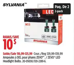 Canadian Tire ZEVO LED Headlight Bulbs offer