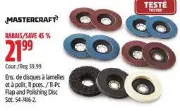Canadian Tire Mastercraft 11-Pc Flap and Polishing Disc Set offer