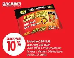 Canadian Tire Grabber Warmers offer