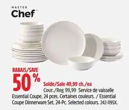 Canadian Tire Essential Coupe Dinnerware Set, 24-Pc offer