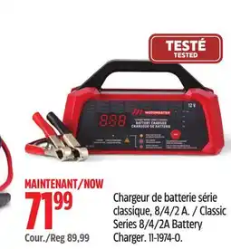 Canadian Tire Classic Series 8/4/2A Battery Charger offer