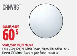 Canadian Tire Canvas Devon 30˝ Mirror offer