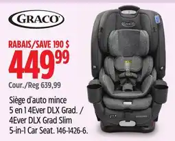Canadian Tire Graco 4Ever DLX Grad Slim 5-in-1 Car Seat offer