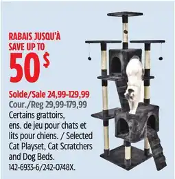 Canadian Tire Selected Cat Playset, Cat Scratchers and Dog Beds offer