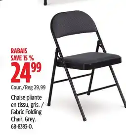 Canadian Tire Fabric Folding Chair, Grey offer