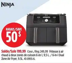 Canadian Tire Ninja 6-in-1 Dual Zone Air Fryer offer