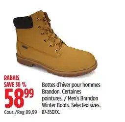 Canadian Tire Outbound Men's Brandon Winter Boots offer