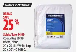 Canadian Tire White Tarp, 20 x 20´ offer