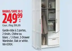 Canadian Tire Sauder 2-Door, 2-Drawer Wardrobe offer