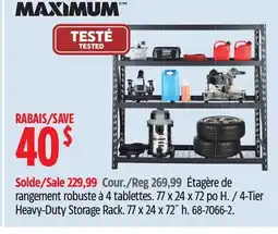 Canadian Tire Maximum 4-Tier Heavy-Duty Storage Rack offer