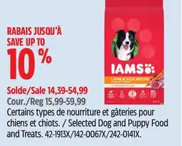 Canadian Tire Selected Dog and Puppy Food and Treats offer