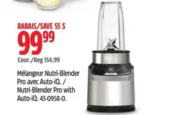 Canadian Tire Ninja Nutri-Blender Pro with Auto-iQ offer