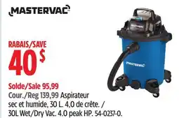 Canadian Tire 30L Wet/Dry Vac offer
