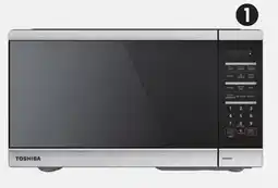 Canadian Tire TOSHIBA 1.6 Cu-Ft Countertop Microwave, Stainless Steel offer