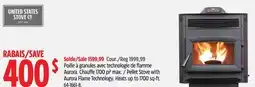 Canadian Tire Pellet Stove with Aurora Flame Technology offer