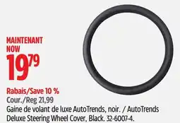 Canadian Tire AutoTrends Deluxe Steering Wheel Cover, Black offer