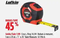 Canadian Tire Lufkin 1˝ x 25´ Tape Measure offer