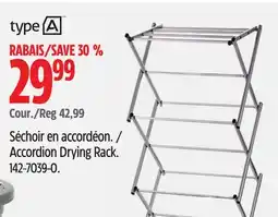 Canadian Tire Type A Accordion Drying Rack offer