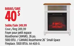 Canadian Tire CANVAS Rosethorne 26˝ Small-Space Fireplace offer