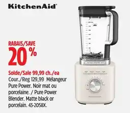 Canadian Tire Kitchenaid Pure Power Blender offer