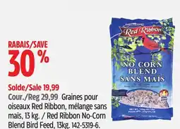 Canadian Tire Red Ribbon No-Corn Blend Bird Feed offer