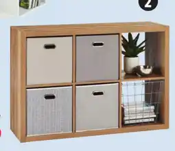 Canadian Tire CANVAS 6-Cube Organizer. White or Lintel Oak offer