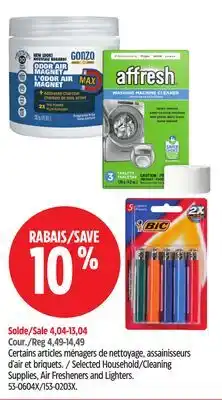 Canadian Tire Selected Household/Cleaning Supplies, Air Fresheners and Lighters offer