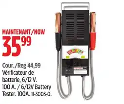 Canadian Tire Motomaster 6/12V Battery Tester offer