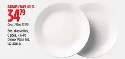 Canadian Tire Corelle 6-Pc Dinner Plate Set offer