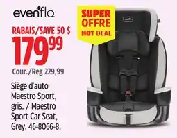 Canadian Tire Evenflo Maestro Sport Car Seat, Grey offer