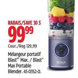 Canadian Tire Blast Max Portable Blender offer