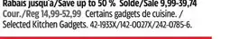 Canadian Tire Selected Kitchen Gadgets offer