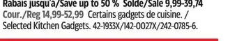 Canadian Tire Selected Kitchen Gadgets offer