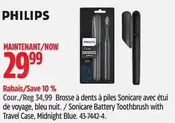 Canadian Tire Philips Sonicare Battery Toothbrush with Travel Case, Midnight Blue offer