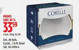 Canadian Tire Corelle 6-Pc Bowl Set offer
