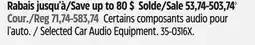 Canadian Tire Selected Car Audio Equipment offer