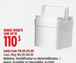 Canadian Tire Heater, Humidifier or Dehumidifier offer