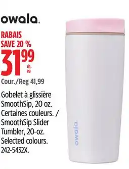 Canadian Tire Owala SmoothSip Slider Tumbler, 20-oz offer