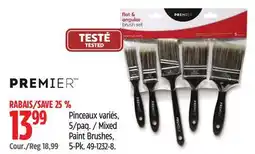 Canadian Tire Premier Mixed Paint Brushes, 5-Pk offer