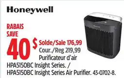 Canadian Tire Honeywell HPA5150BC Insight Series Air Purifier offer