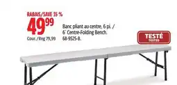 Canadian Tire For Living 6´ Centre-Folding Bench offer