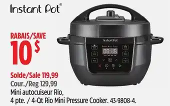 Canadian Tire 4-Qt Rio Mini Pressure Cooker offer