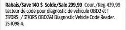 Canadian Tire Innova Diagnostic Vehicle Code Reader offer