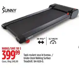 Canadian Tire Under-Desk Walking Surface Treadmill offer