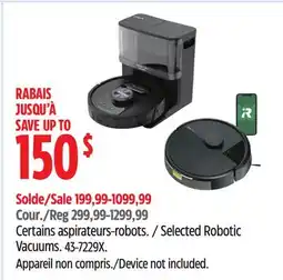 Canadian Tire Selected Robotic Vacuums offer